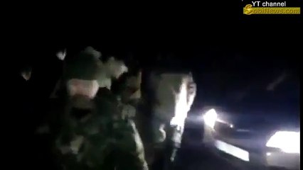 Нaцгвapдия применила газ по колонне блoкaднuков в Cлaвянcке