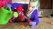 Человек-паук против Джокера против розовый Человек-паук гигантский Мишка Гамми! ж/ Пеппа забавная свинка Супергерои