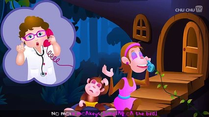 Five Little Monkeys Jumping On The Bed | Part 1 - The Naughty Monkeys | ChuChu TV Kids Son