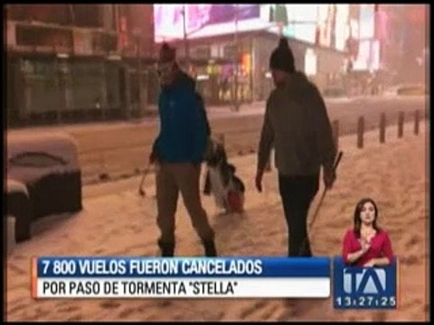 7.800 vuelos fueron cancelados por paso de tormenta Stella