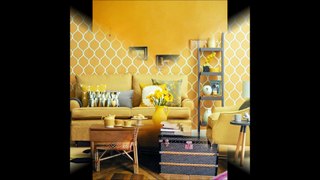 Mustard Yellow Living Rooms by pixiedecor.com