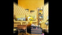 Mustard Yellow Living Rooms by pixiedecor.com