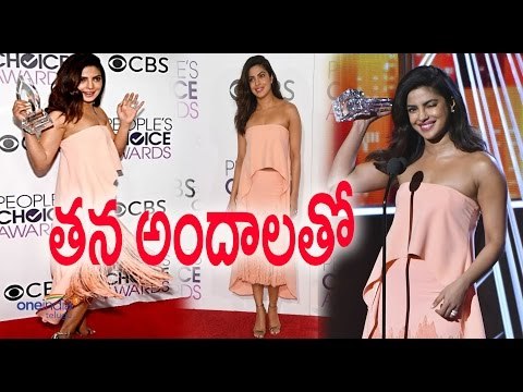 People's Choice Awards : Priyanka Chopra's strapless pink Outfit - Filmibeat Telugu