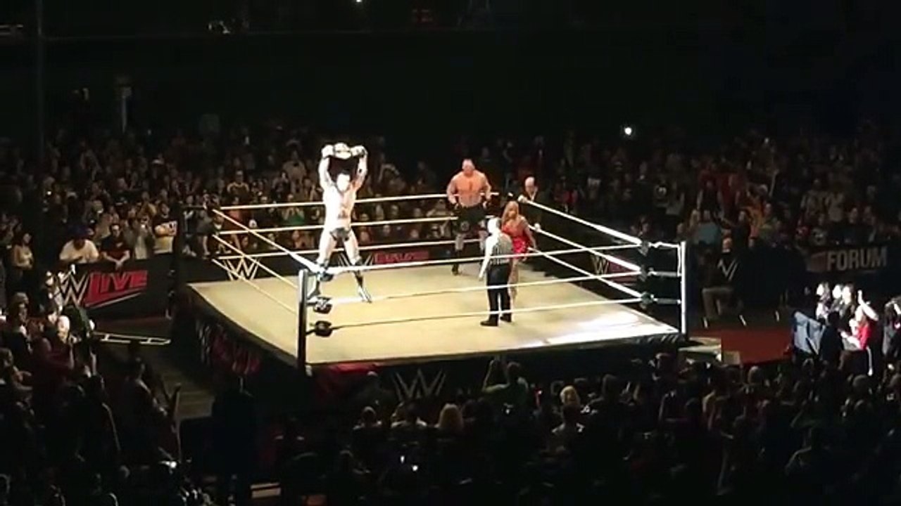 20 11 2016 WWE hell in a cell Alberto Del Rio attack Brock Lesnar help goldberg in hell in a cell - YouTube