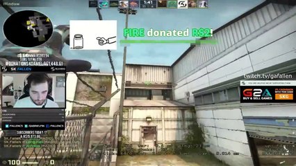 CS:GO - FALLEN INHUMAN 1v4 CLUTCH