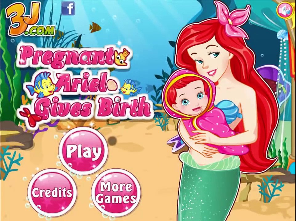 Disney Princess Pregnant Ariel Gives Birth - Newborn Baby Games