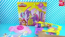 Play Doh Plus Design a Dress Ballroom Disney Princess Belle Ariel Rapunzel Cinderella DIY