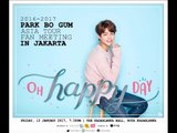 Park Bo Gum  At Jakarta Asian tour Fan meeting asia.