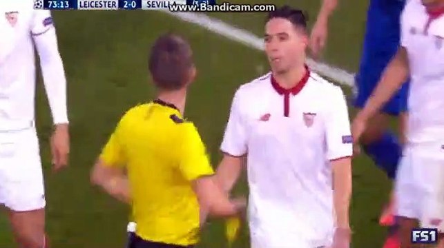 Samir Nasri expulsé pour un coup de tête sur Jamie Vardy