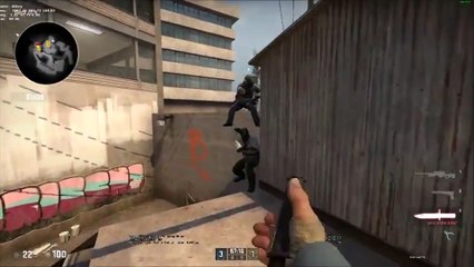 CSGO: Overpass 3 Man Boost to look into monster.