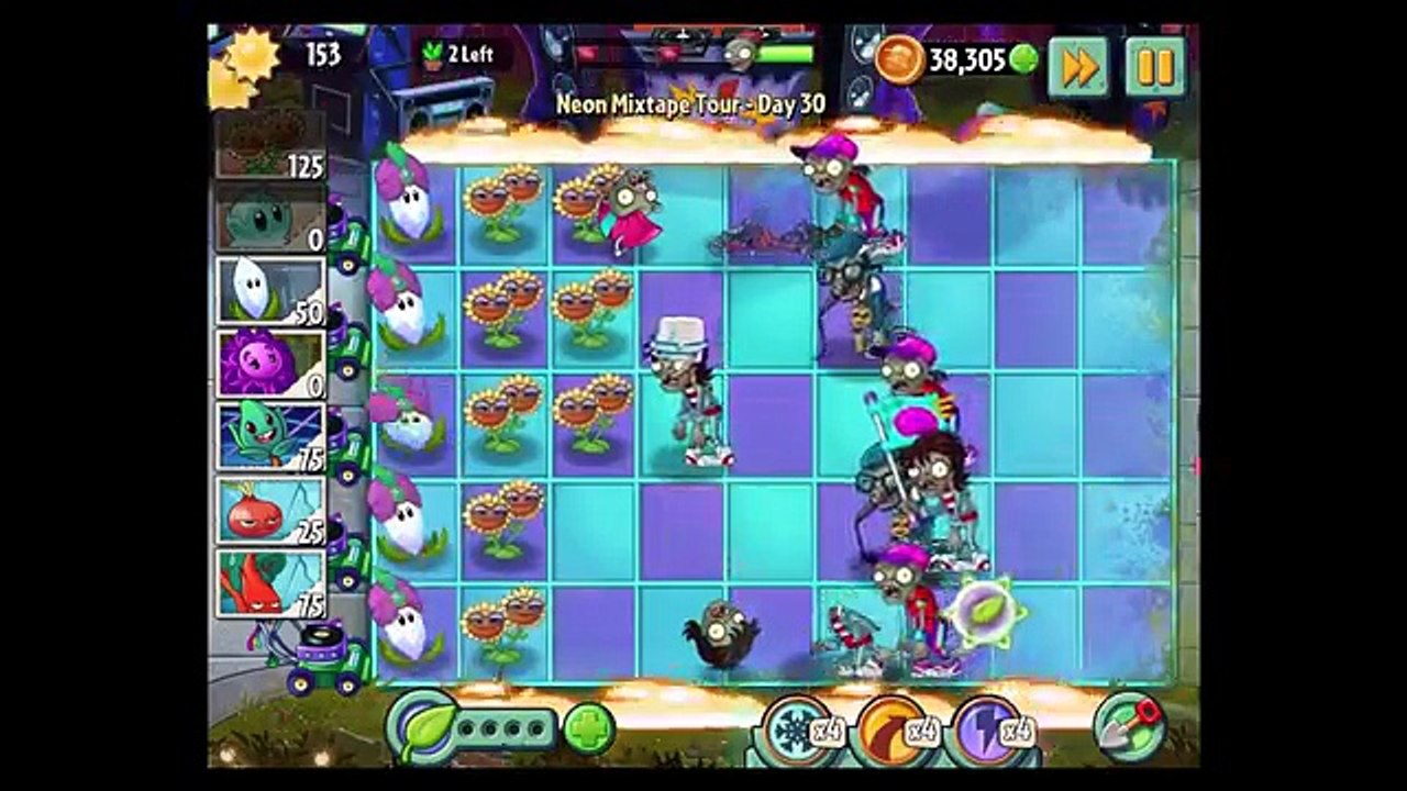 Растения против зомби 2 Неон микс дня лента 30 iOS / андроида Walktrough геймплей