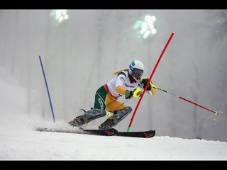 Jessica Gallagher (1st run) | Women's slalom visually impaired | Alpine skiing | Sochi 2014