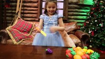 TOY CUTTING VELCRO FRUITS AND VEGETABLES Toy kitchen cooking soup Learn names of fruits &