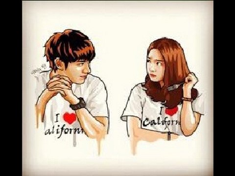 [FanArt] Lee Min Ho & Park Shin Hye in The Heirs Super cute Love you