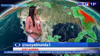 Susana Almeida Pronostico del Tiempo 14 de Marzo de 2017