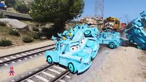 McQueen Spiderman and Mater Tow Truck - Destructive Train Video Cars for kids - Nursery Rh