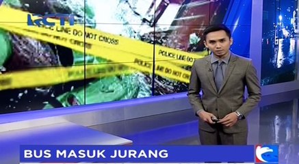 Jalan Licin, Bus Masuk Jurang, 12 Orang Terluka