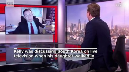 Children crash a live TV interview