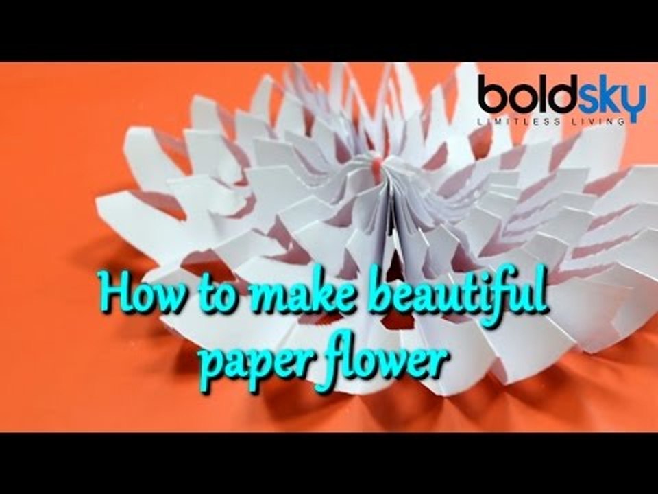 DIY - How to make paper flower; Watch Tutorial | Boldsky