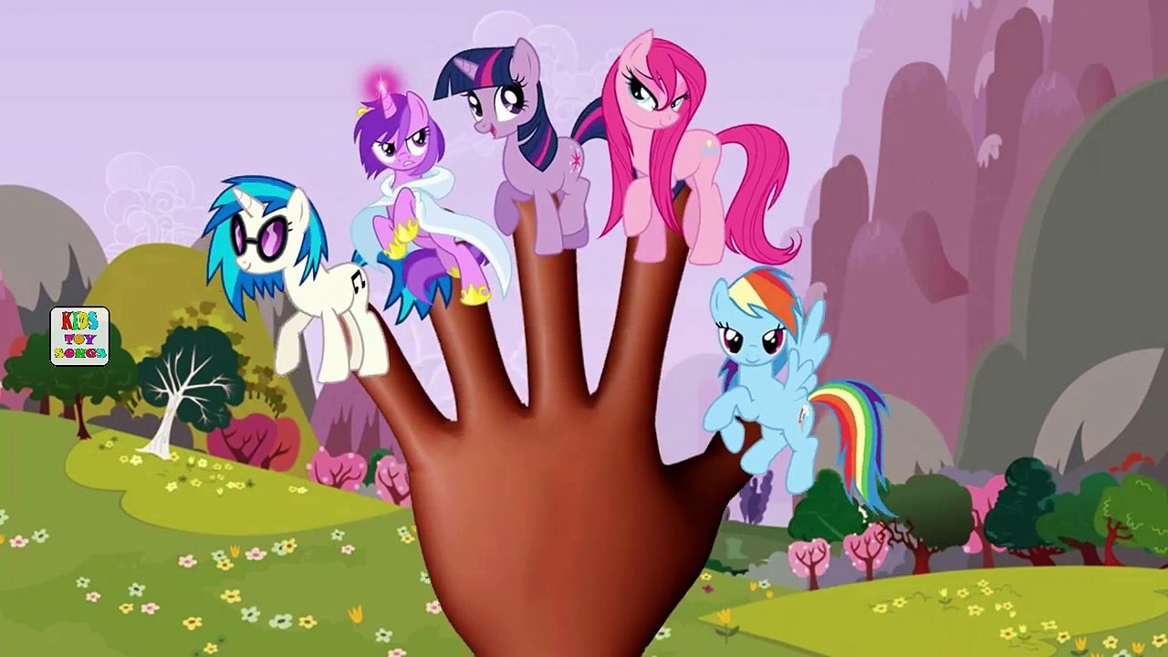 My Little Pony Cartoon Animation Finger Family Nursery Rhymes For Children