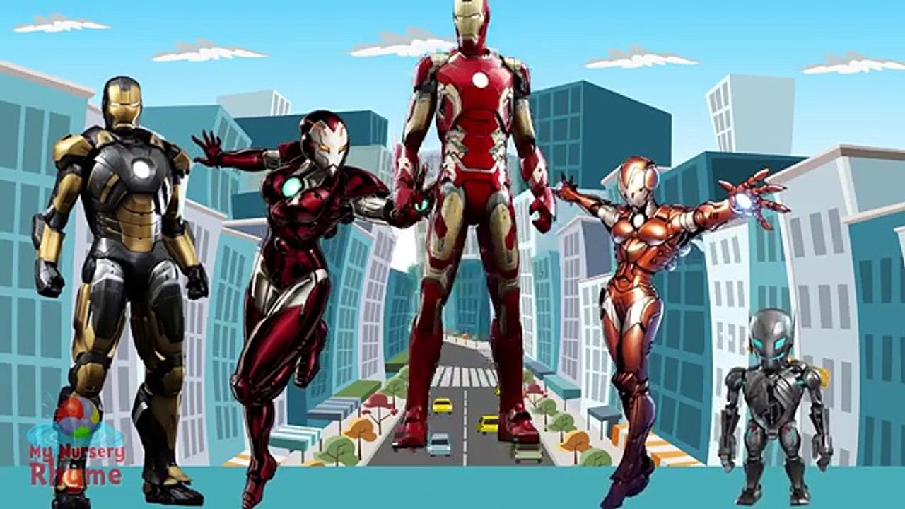 Superhero Hulk Spiderman Ironman Batman Little Babies Finger Family Songs Nursery Rhymes L