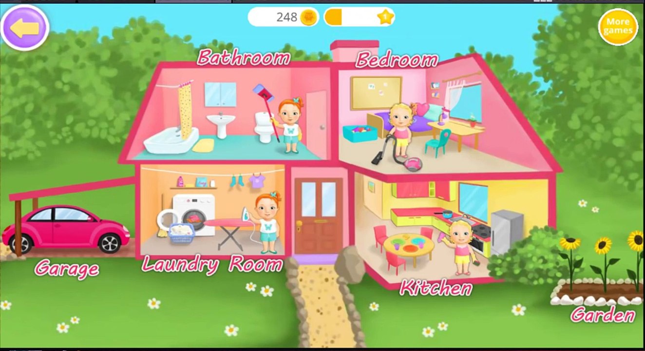 Sweet Baby Girl Clean Up 2 TutoTOONS Kids Games Android İos Free Game GAMEPLAY VİDEO