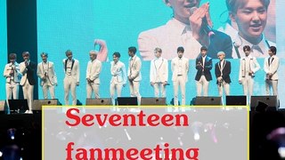 Seventeen wrap up first  official Korean fanmeeting  series