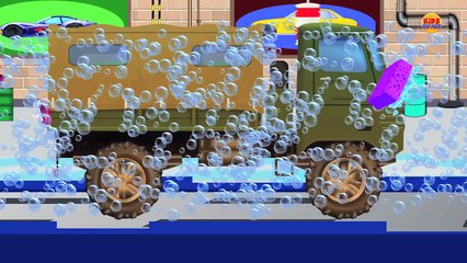 Airport Rescue Truck | Car wash | kids rhymes baby car wash