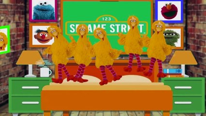 Five Little Cookie Monster Jumping On The Bed Sesame Street Song For Kids Cookie Tv Video