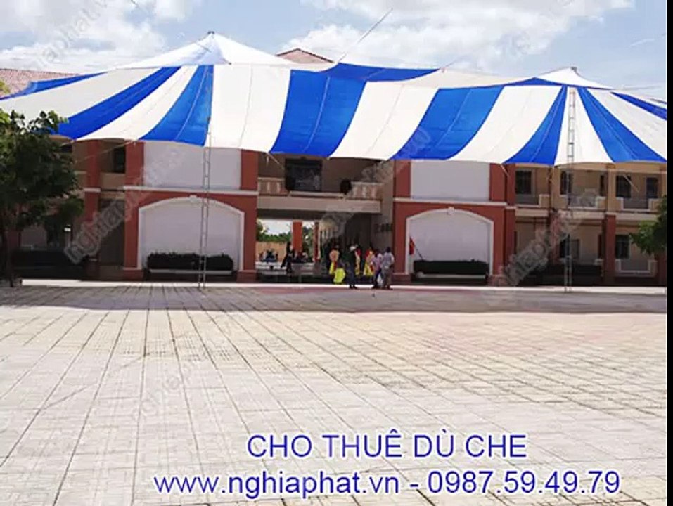 Cho thuê dù che nắng tại trường THPT Nguyễn Văn Tăng TPHCM