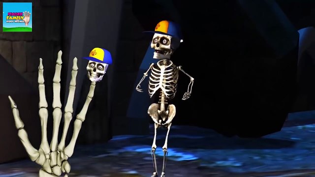 И бутерброд цвета динозавр Семья палец Дети обучение питомник Скелет Песня |