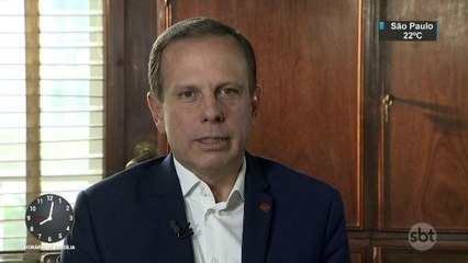 Entrevista de João Doria ao SBT foi destaque nos principais sites