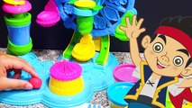 Learn Colors! Jake and the Neverland Pirates Play-Doh Dippin Dots Surprise Clay Foam Snow