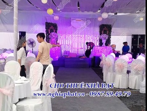 Cho thuê nhà bạt đám cưới mái trắng