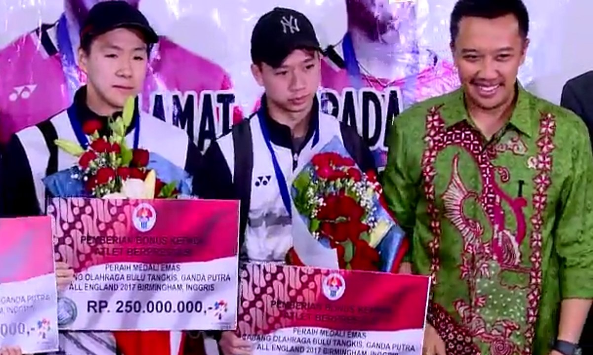 Juara All England 2017 Marcus/Kevin Tiba di Tanah Air