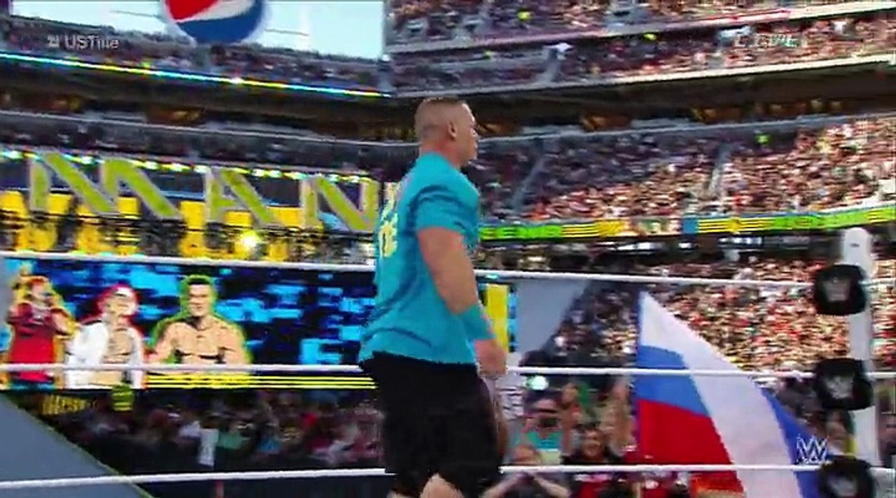 WWE Wrestlemania 31 - John Cena VS Rusev United States Championship Full Match HD