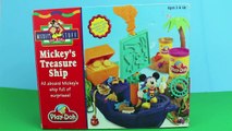 Play Doh Mickeys Treasure Ship 1990s Mickey Mouse Play-Doh Pirate Ship Gold Coins *| , KI