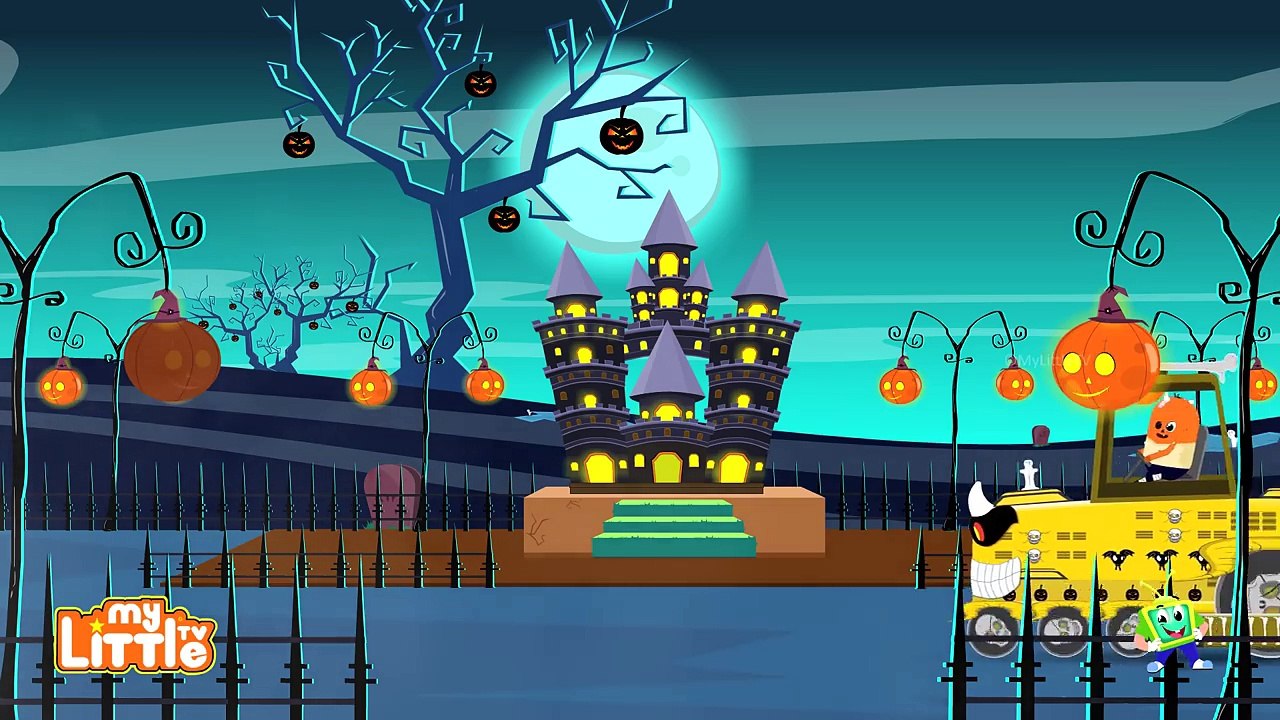 Scary Street Vehicle | Halloween Special | Haunted House Monster Truck | kids videos