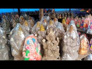 Ganesh Chaturthi Idol preparation in Bengaluru