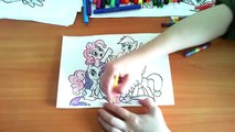 My Little Pony New Coloring Pages for Kids Colors Coloring colored markers felt pens pencils