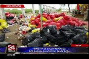 Ministra de Salud indignada por basura en hospital de Piura