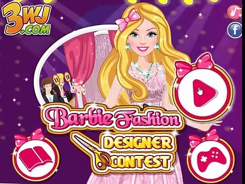 BARBIE GAMES FOR GIRLS TO PLAY ONLINE Barbie Fashion Designer Contest ✫ Dress Up Games
