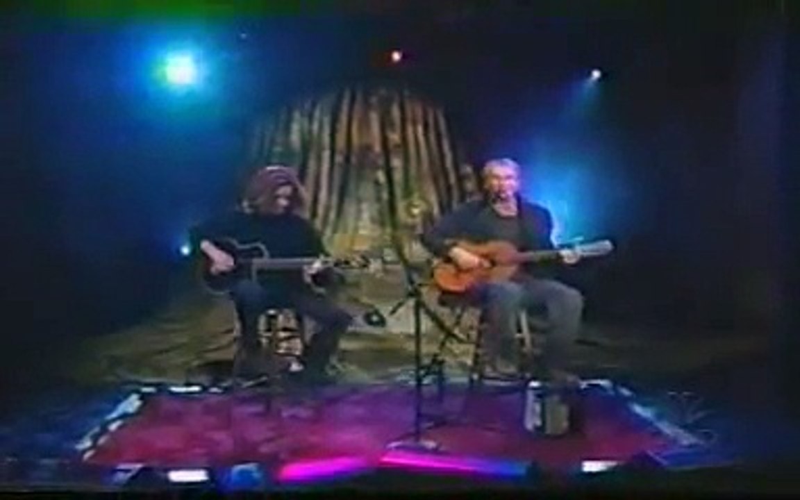 Sting and Dominic Miller - live 1999 Brand new day - acoustic version @Late night show