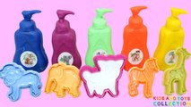 New Learn Colors With Play Doh Animals Elephant ,Lion Molds Fun Creative For  Kids And Toys Collection