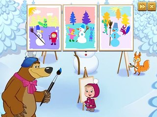 Маша и Медведь ИГРА для детей Кто нарисовал Masha and bear