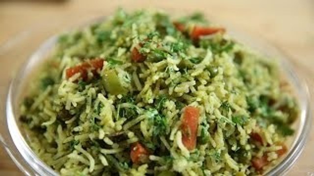 Coriander Rice Recipe | How To Make Coriander Rice | Lunch Recipe | Rice Recipe | Ruchi’s Kitchen