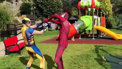 Carnage vs Venom in Real Life - Spiderman Super Villains Battle Movie