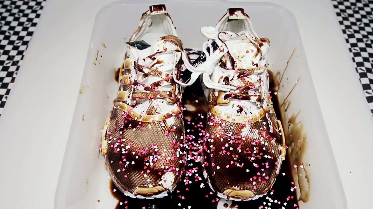 How To Clean Up Sneaker Vs Chocolate Syrup