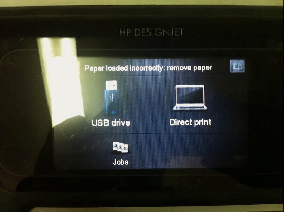 HP Plotter Designjet T790 Paper loaded Incorrectly Remove paper SOLVED