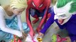 Spiderman vs Frozen Elsa Becomes Bad Baby / Cows Milk prank Joker Hulk FUN SUPERHEROS in